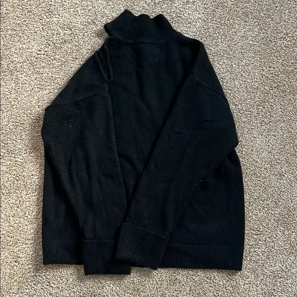 Black Turtleneck Sweater